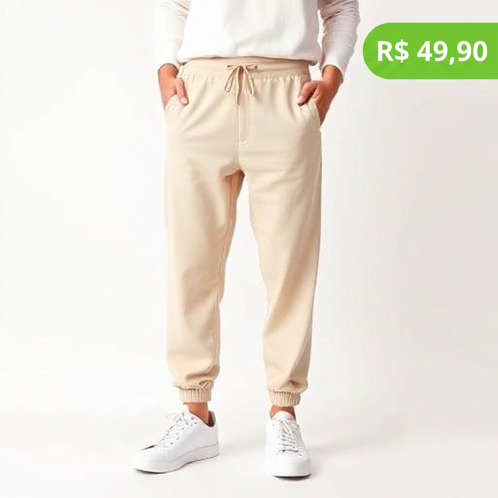 Calça jogger em oferta