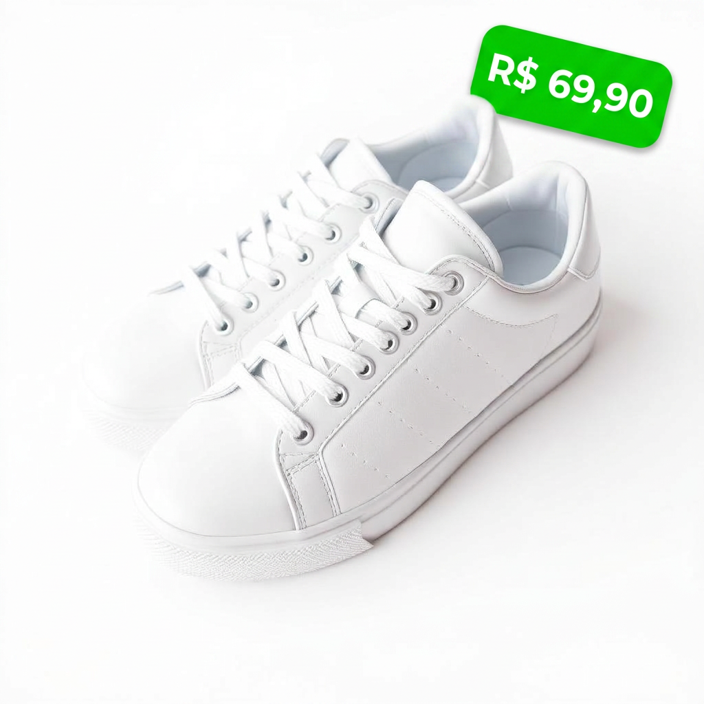 Tênis branco em oferta